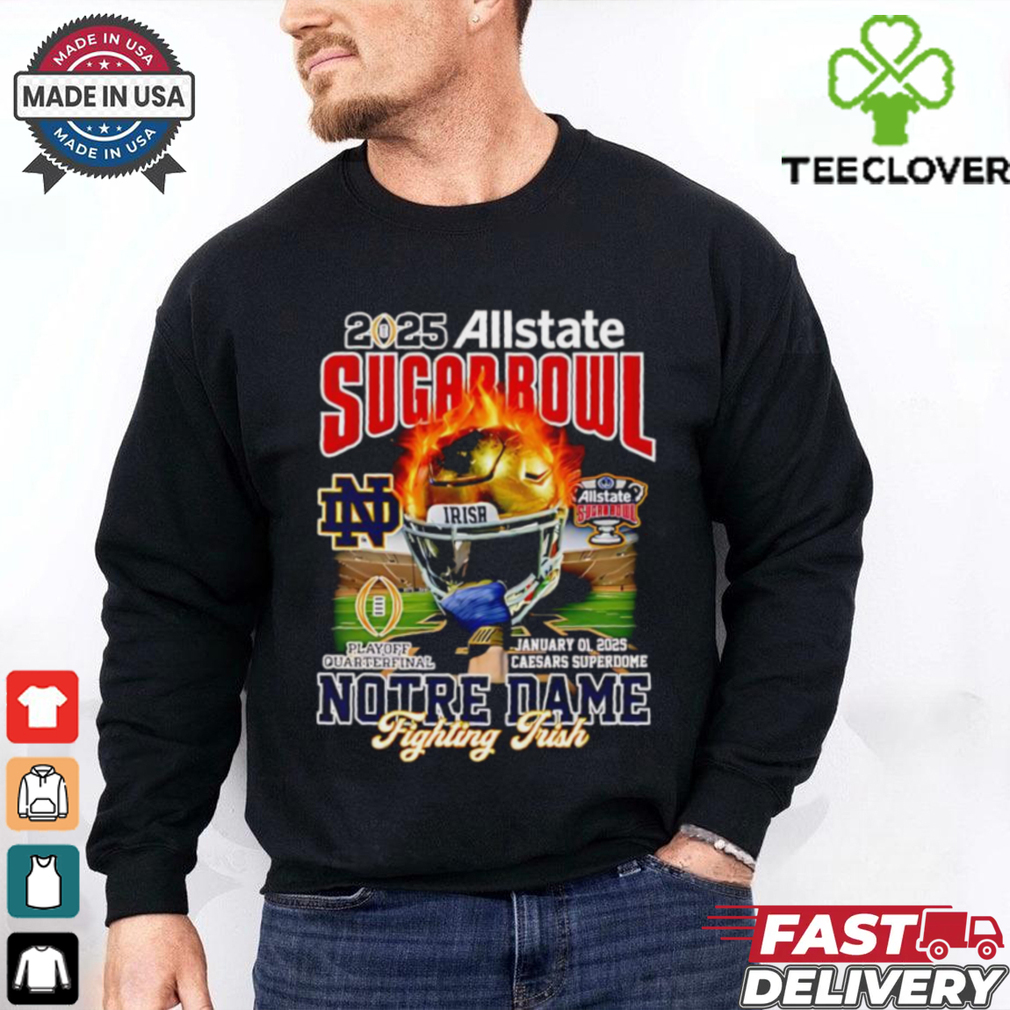 Sugar Bowl 2025 Notre Dame Fighting Irish helmet shirt Sugar Bowl 2025 Notre Dame Fighting Irish helmet shirt