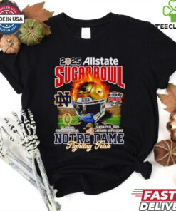 Sugar Bowl 2025 Notre Dame Fighting Irish helmet shirt