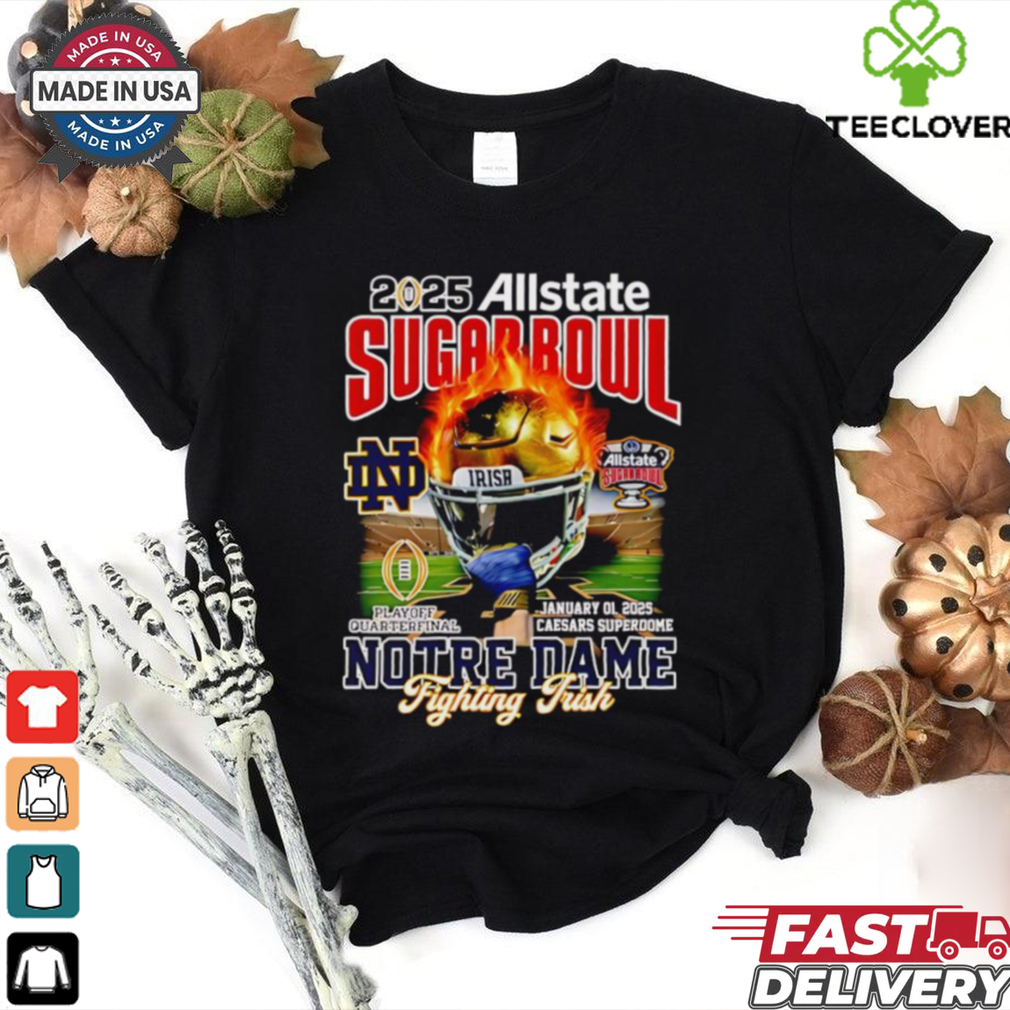 Sugar Bowl 2025 Notre Dame Fighting Irish helmet shirt Sugar Bowl 2025 Notre Dame Fighting Irish helmet shirt
