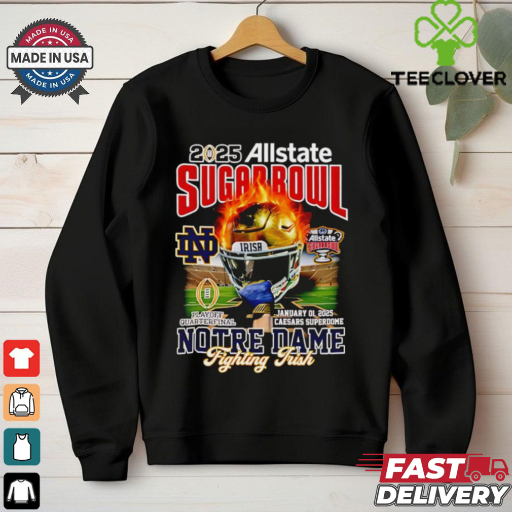 Sugar Bowl 2025 Notre Dame Fighting Irish helmet shirt Sugar Bowl 2025 Notre Dame Fighting Irish helmet shirt