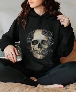 Sugar Flower Halloween Skull Death Cool Colorful Print T Shirt