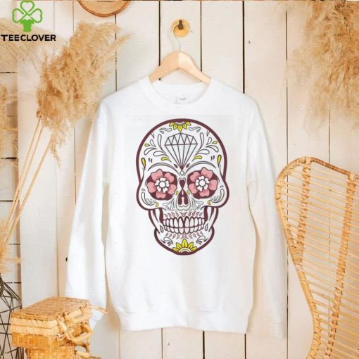 Sugar Skull flowers eyes diamond art hoodie, sweater, longsleeve, shirt v-neck, t-shirt