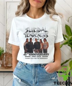 Suicidal Tendencies 45th Anniversary 1980 2025 Thank You For The Memories Signatures Shirt