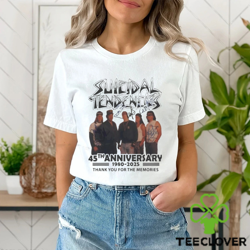 Suicidal Tendencies 45th Anniversary 1980 2025 Thank You For The Memories Signatures Shirt Suicidal Tendencies 45th Anniversary 1980 2025 Thank You For The Memories Signatures Shirt