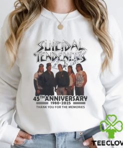 Suicidal Tendencies 45th Anniversary 1980 2025 Thank You For The Memories Signatures Shirt