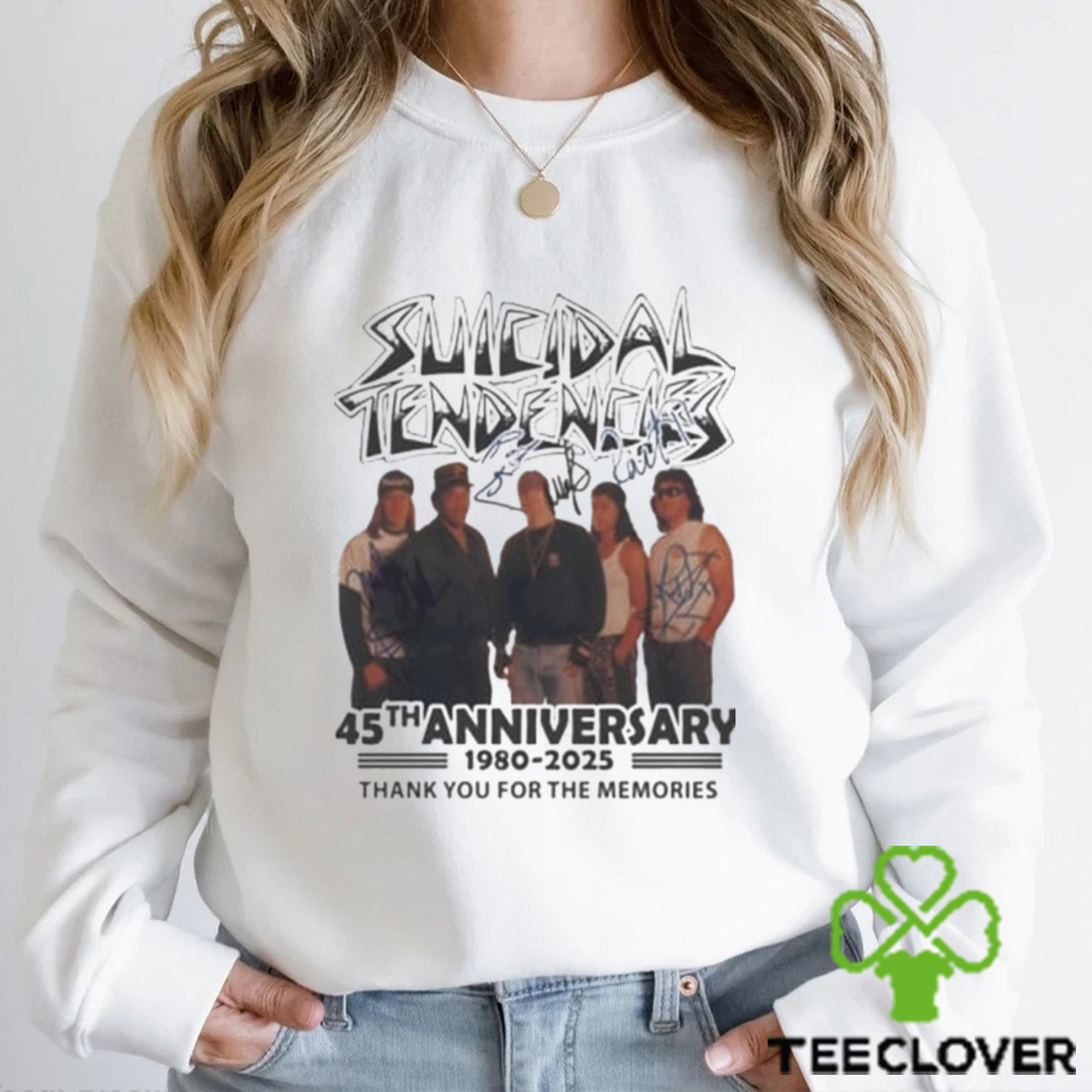 Suicidal Tendencies 45th Anniversary 1980 2025 Thank You For The Memories Signatures Shirt Suicidal Tendencies 45th Anniversary 1980 2025 Thank You For The Memories Signatures Shirt