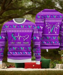 Suicide Prevention Christmas Sweatshirt Nordic Seamless Knitted Sweater Trending For Men And Women Gift Holidays