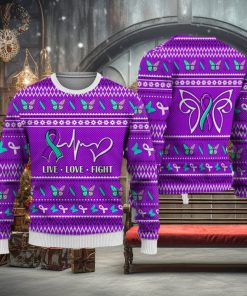 Suicide Prevention Christmas Sweatshirt Nordic Seamless Knitted Sweater Trending For Men And Women Gift Holidays