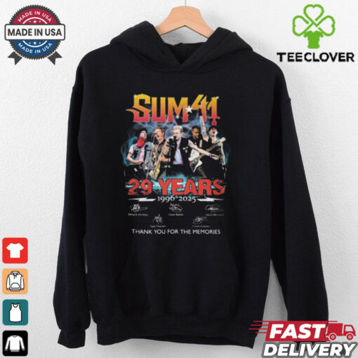 Sum 41 29 Years 1996 2025 Signature Thank You For The Memories Unisex T Shirt