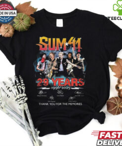 Sum 41 29 Years 1996 2025 Signature Thank You For The Memories Unisex T Shirt