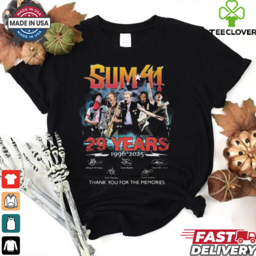 Sum 41 29 Years 1996 2025 Signature Thank You For The Memories Unisex T Shirt