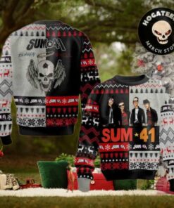 Sum 41 Heaven Hell Christmas Sweater Chirstmas Gifts 2024 Xmas For Family And Friends Ugly Sweater