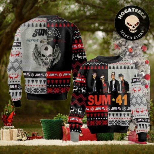 Sum 41 Heaven Hell Christmas Sweater Chirstmas Gifts 2024 Xmas For Family And Friends Ugly Sweater