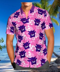 Summer Aloha Gengar Pokemon Hawaiian Shirt Practical Beach Gift For Him