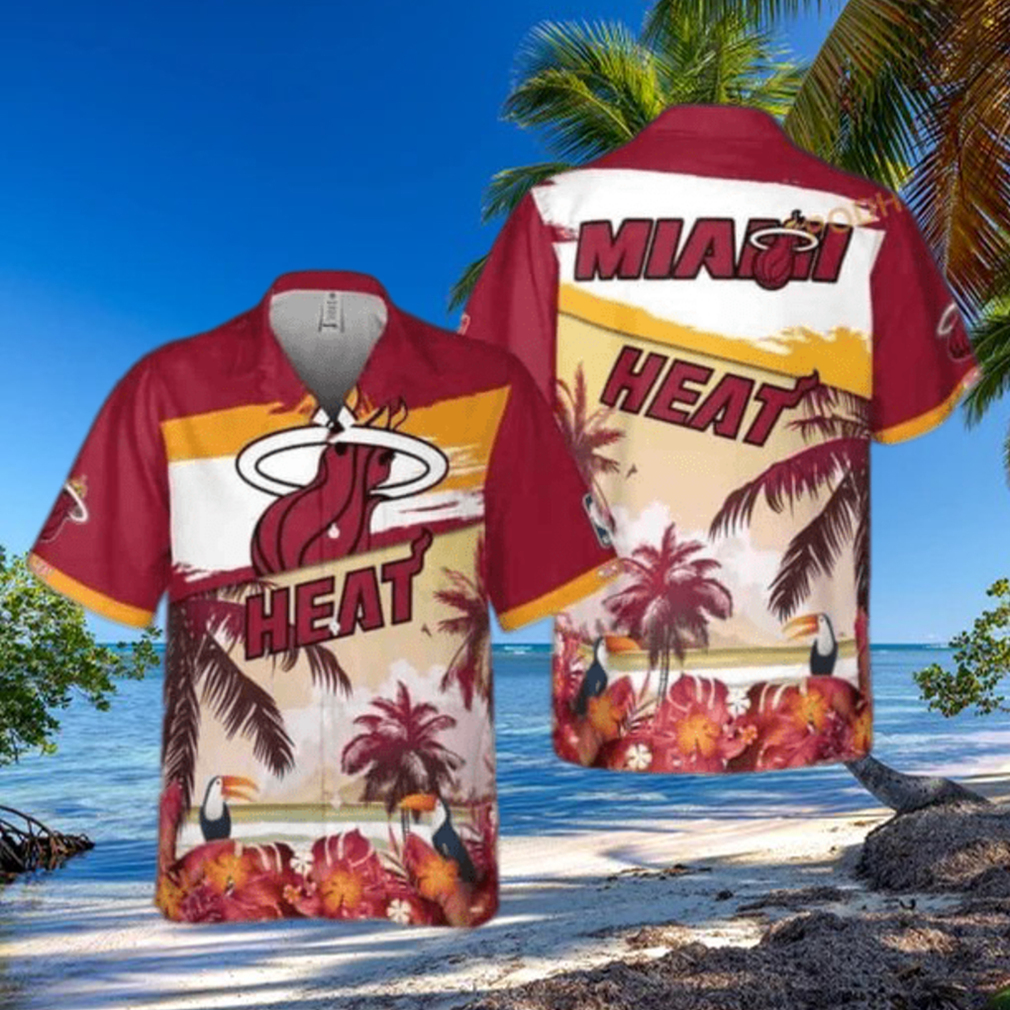 Summer Aloha Miami Heat Funny Hawaiian Shirt Beach Pattern Gift For NBA Fans Summer Aloha Miami Heat Funny Hawaiian Shirt Beach Pattern Gift For NBA Fans