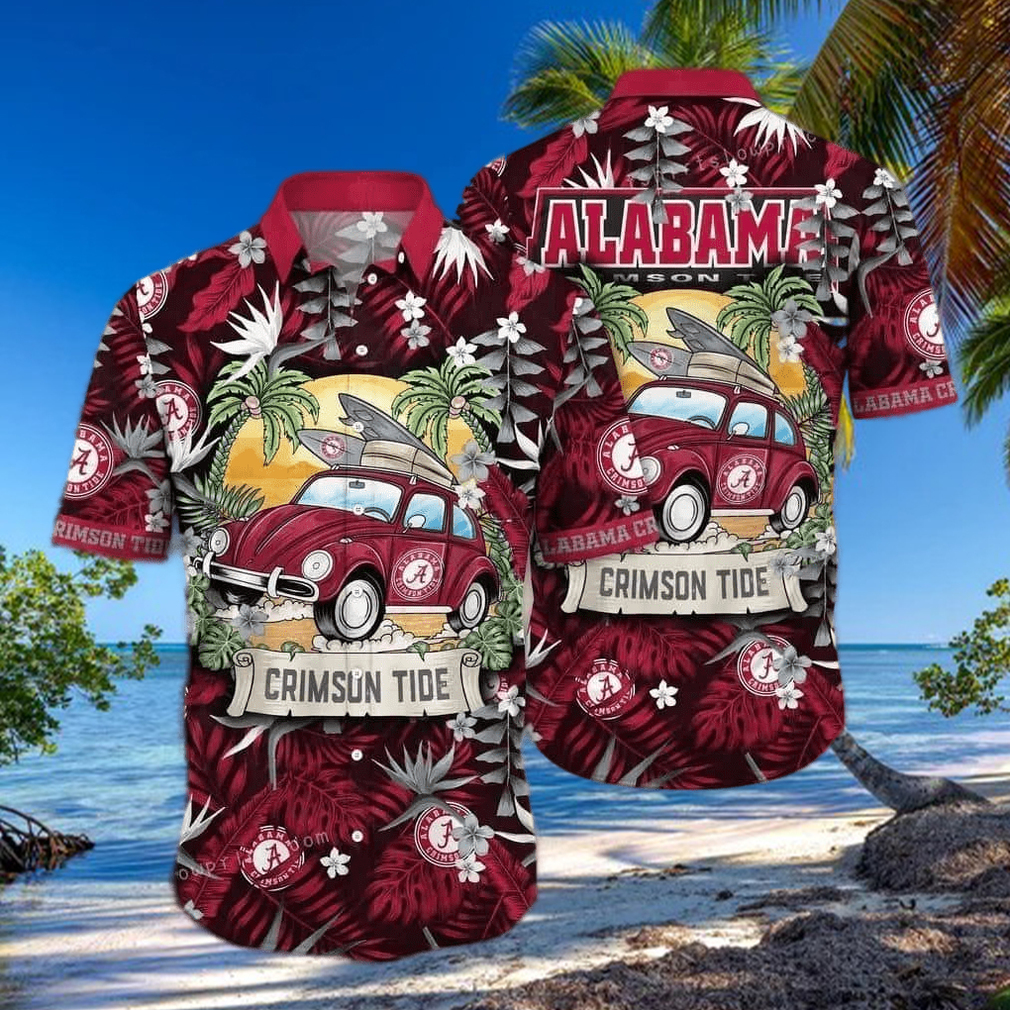Summer Aloha NCAA Alabama Crimson Tide Hawaiian Shirt Gift For Football Fans Summer Aloha NCAA Alabama Crimson Tide Hawaiian Shirt Gift For Football Fans