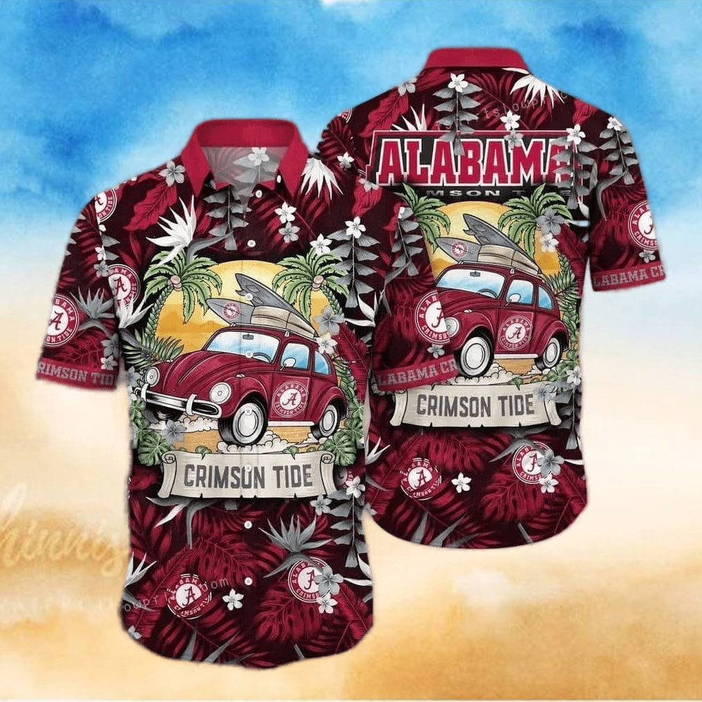 Summer Aloha NCAA Alabama Crimson Tide Hawaiian Shirt Gift For Football Fans Summer Aloha NCAA Alabama Crimson Tide Hawaiian Shirt Gift For Football Fans