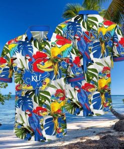 Summer Aloha NCAA Kansas Jayhawks Hawaiian Shirt Practical Beach Gift