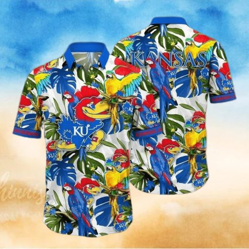 Summer Aloha NCAA Kansas Jayhawks Hawaiian Shirt Practical Beach Gift