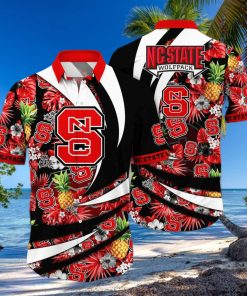 Summer Aloha NCAA NC State Wolfpack Hawaiian Shirt Pineapple Pattern Summer Gift For Friends