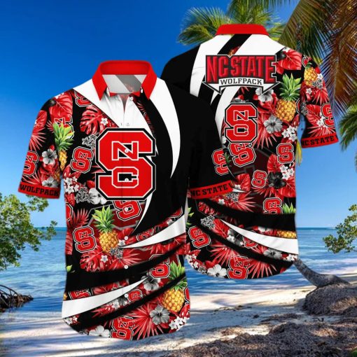 Summer Aloha NCAA NC State Wolfpack Hawaiian Shirt Pineapple Pattern Summer Gift For Friends
