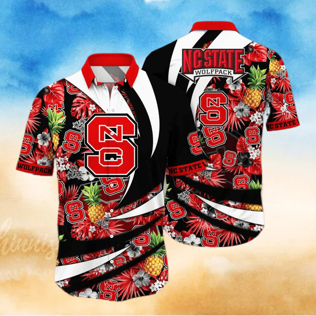 Summer Aloha NCAA NC State Wolfpack Hawaiian Shirt Pineapple Pattern Summer Gift For Friends Summer Aloha NCAA NC State Wolfpack Hawaiian Shirt Pineapple Pattern Summer Gift For Friends