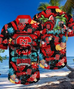 Summer Aloha NCAA NC State Wolfpack Hawaiian Shirt Tropical Fruit Pattern
