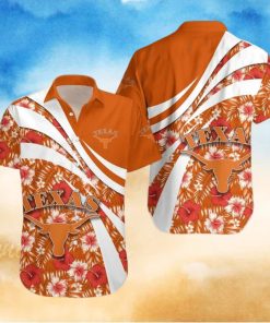 Summer Aloha NCAA Texas Longhorns Hawaiian Shirt Hibiscus Flower Best Beach Gift