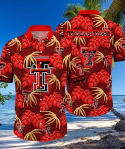 Summer Aloha NCAA Texas Tech Hawaiian Shirt Palm Leaves Beach Gift For Dad