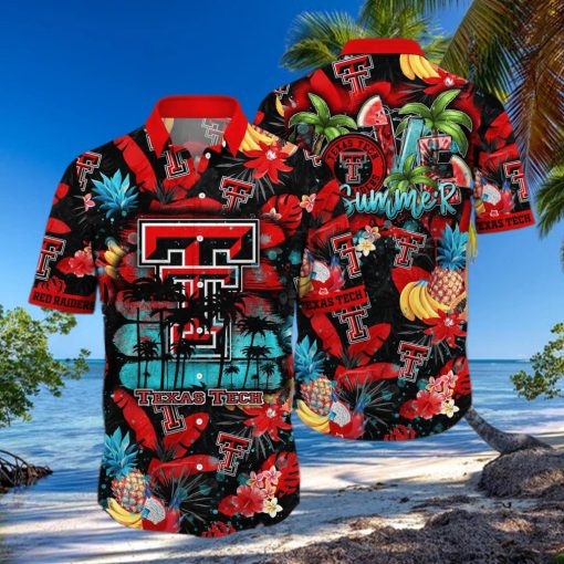 Summer Aloha NCAA Texas Tech Red Raiders Hawaiian Shirt Practical Beach Gift