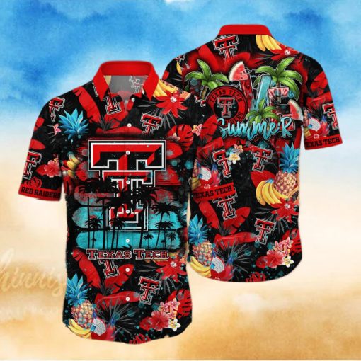 Summer Aloha NCAA Texas Tech Red Raiders Hawaiian Shirt Practical Beach Gift