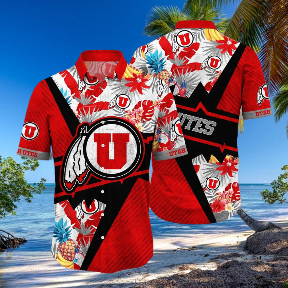 Summer Aloha NCAA Utah Utes Hawaiian Shirt Gift For Beach Trip Summer Aloha NCAA Utah Utes Hawaiian Shirt Gift For Beach Trip