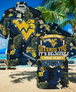 Summer Aloha NCAA Virginia Mountaineers Hawaiian Shirt If This Flag Offends You