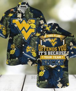 Summer Aloha NCAA Virginia Mountaineers Hawaiian Shirt If This Flag Offends You 2 Summer Aloha NCAA Virginia Mountaineers Hawaiian Shirt If This Flag Offends You