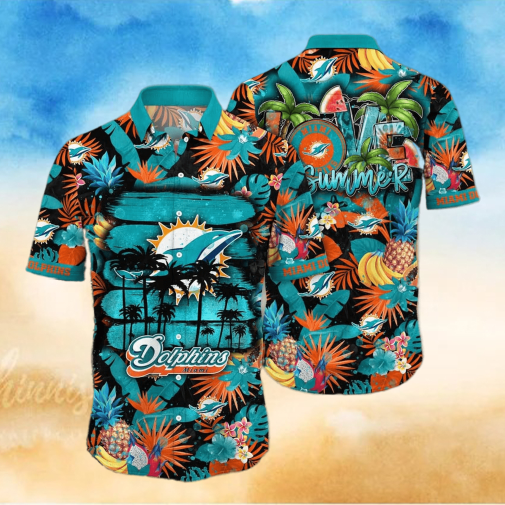 Summer Aloha NFL Miami Dolphins Hawaiian Shirt Summer Aloha NFL Miami Dolphins Hawaiian Shirt