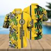 NHL Boston Bruins Hawaiian Shirt Palm Leaves Pattern Best Beach Gift