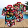 Horse Heads With Flower Pattern Horse Shirts For Men Horse Tropical Hawaiian Shirt