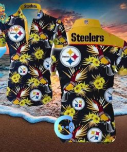 Summer Button Up Men’s NFL Pittsburgh Steelers Hawaiian Shirt