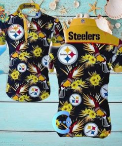 Summer Button Up Men’s NFL Pittsburgh Steelers Hawaiian Shirt