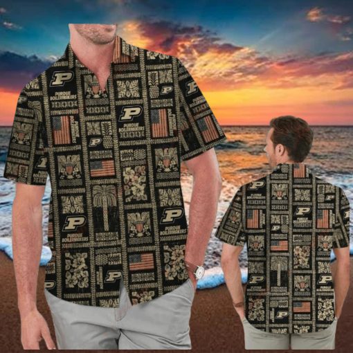 Summer Commemorative Purdue Boilermakers Tropical Hawaiian Shirt