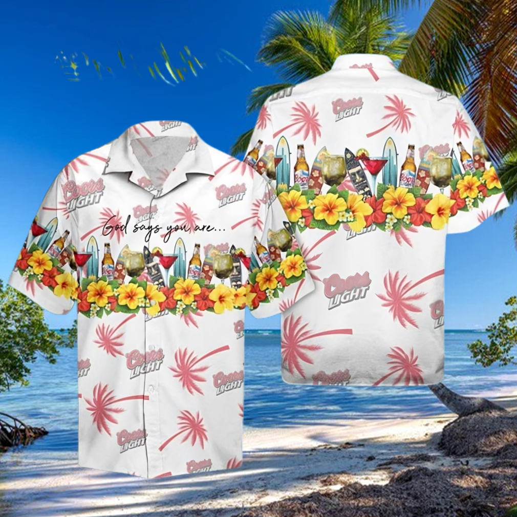 Summer Coors Light Short Sleeve Hawaiian Shirt