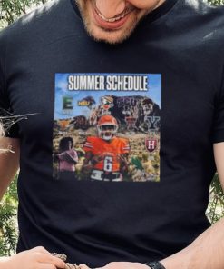Summer Schedule Football Logo Shirt