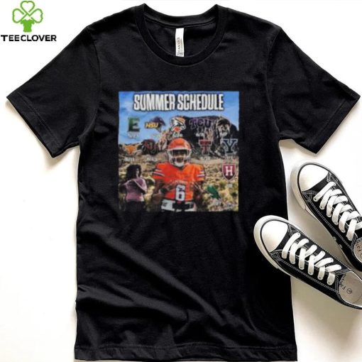 Summer Schedule Football Logo Shirt