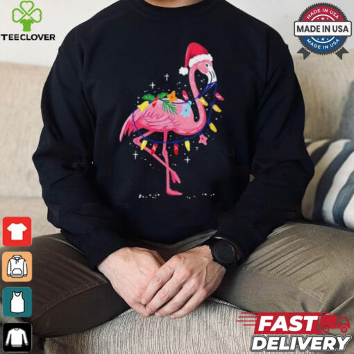 Summer Tropical Flamingo Christmas Shirt
