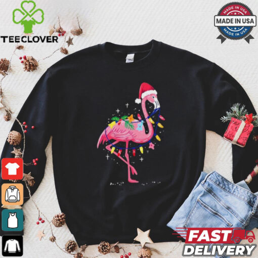Summer Tropical Flamingo Christmas Shirt