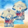 Coors Light Hawaiian Shirt Palm Leaves Pattern Gift For Beach Trip