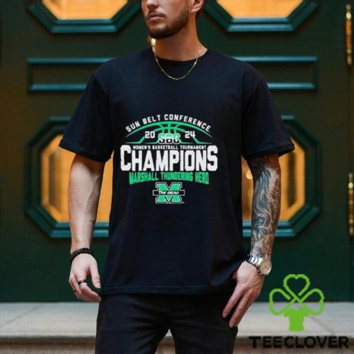 Sun Belt Conference 2024 Women’s Basketball Tournament Champions Marshall Thundering Herd Shirt