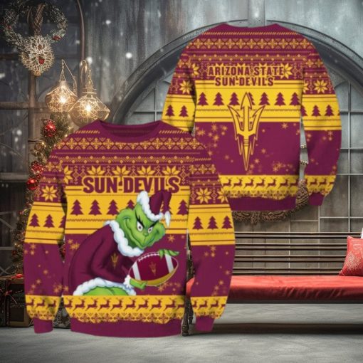 Sun Devils Grinch Christmas Ugly Sweater