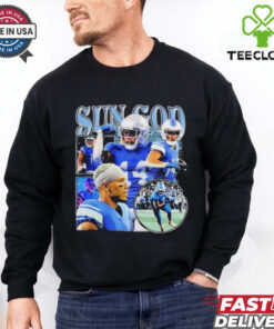 Sun God Detroit Lions Amon Ra St. Brown shirt 3 Sun God Detroit Lions Amon Ra St. Brown shirt