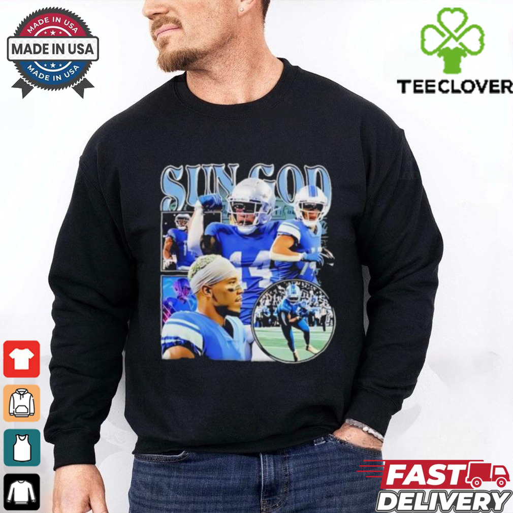 Sun God Detroit Lions Amon Ra St. Brown shirt Sun God Detroit Lions Amon Ra St. Brown shirt